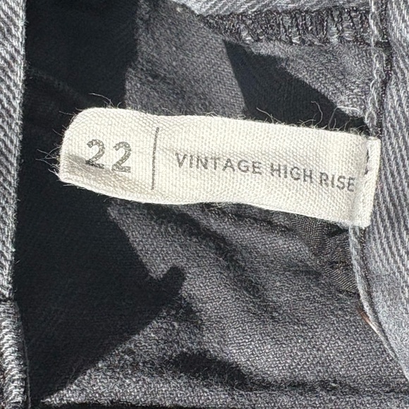 PacSun Black Wash Distressed Vintage High-Waisted Jean Shorts Size 22 - Picture 7 of 9